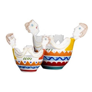 Fidanzati Portapianta Folk ceramica FI205 Fidanzati Portapianta Folk ceramica FI205